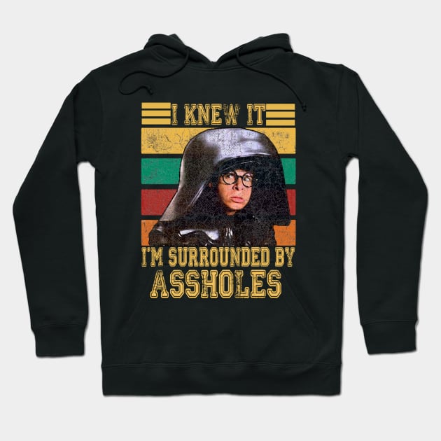 Retro I Knew It I'm Surrounded By Assholes Hoodie by thexsurgent